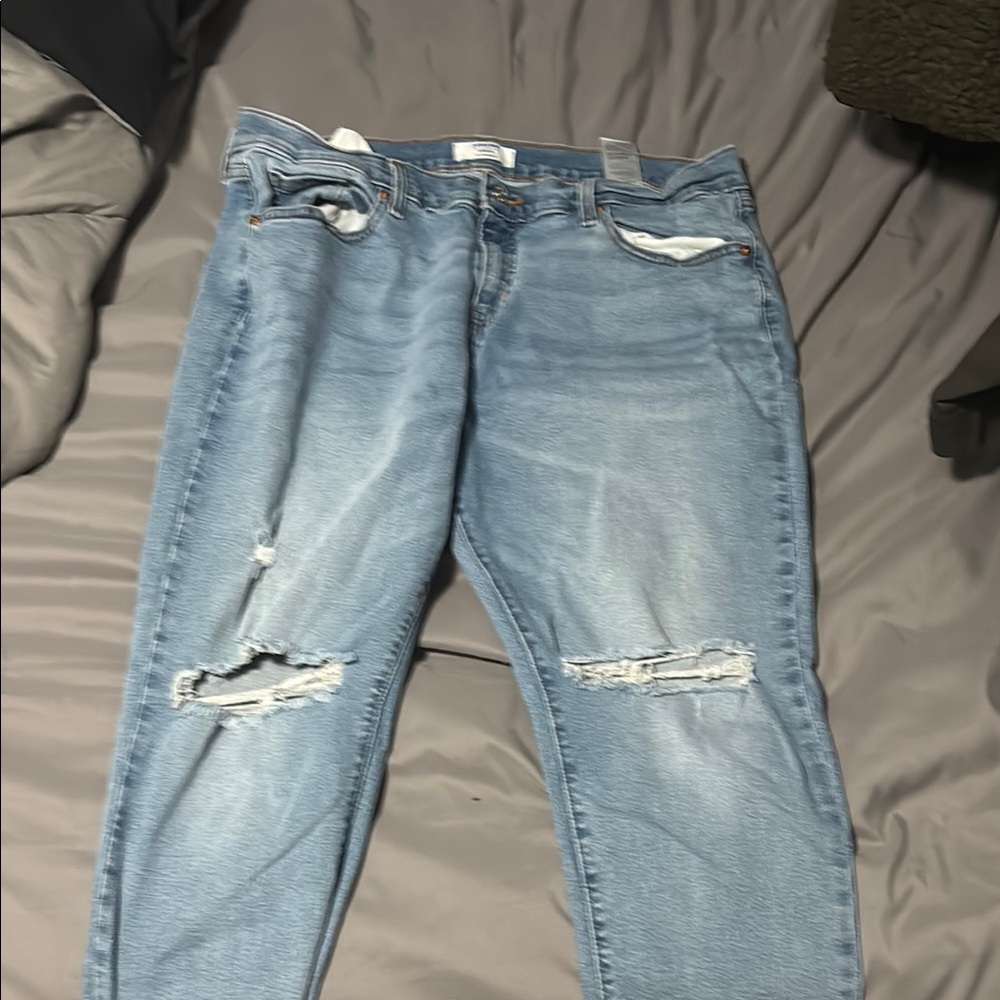 Denizen from Levi's Blue Boyfriend Jeans Distressed